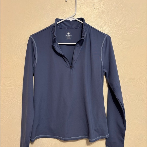 Soybu Charcoal Gray Activewear Top - Picture 1 of 7